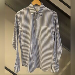 Club Monaco button down, long sleeve, newly dry cleaned. Size S.